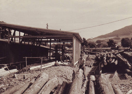 Die erste Gatterhalle in Fachwerk (1960)